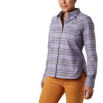 Columbia Silver Ridge Long Sleeve Flannel Top, Camisa Multicolor Para Mujer | 286971-MER